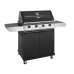 BMG1241BB Beef Eater 1200 4-Burner BBQ + Side Burner - Black